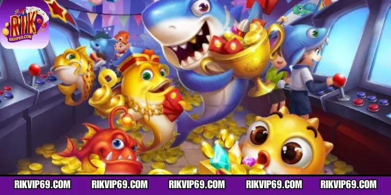 Bắn cá đổi thưởng 3D kết hợp kho trang bị đa dạng